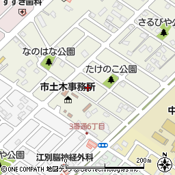 北海道江別市元江別本町18周辺の地図
