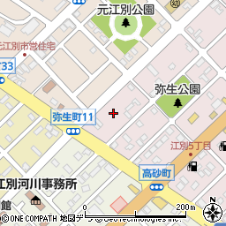 北海道江別市弥生町11周辺の地図