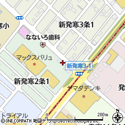 ラーメン山岡家 新発寒店周辺の地図