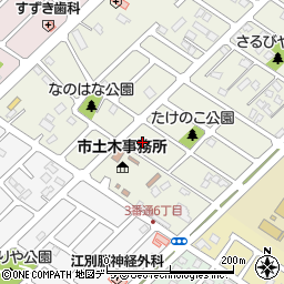 北海道江別市元江別本町18-8周辺の地図