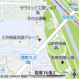 日産部品北海道販売本社周辺の地図