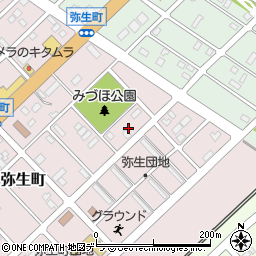 北海道江別市弥生町21周辺の地図