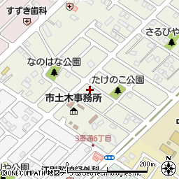 北海道江別市元江別本町18-5周辺の地図