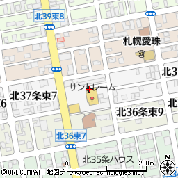 スペースクリエイト自遊空間札幌北光店周辺の地図