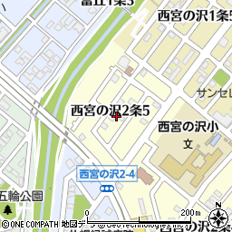 北海道札幌市手稲区西宮の沢２条5丁目周辺の地図
