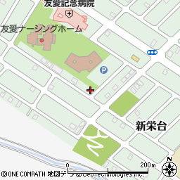 北海道江別市新栄台46-25周辺の地図