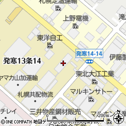 山加札幌西共同配送センター周辺の地図