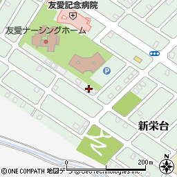 北海道江別市新栄台46-24周辺の地図