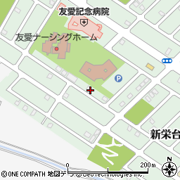 北海道江別市新栄台46-22周辺の地図