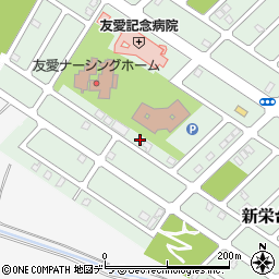 北海道江別市新栄台46-21周辺の地図