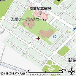 北海道江別市新栄台46-20周辺の地図