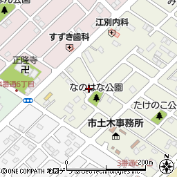 北海道江別市元江別本町39-25周辺の地図