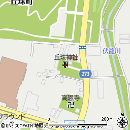 丘珠神社周辺の地図