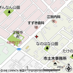 北海道江別市元江別本町39-6周辺の地図