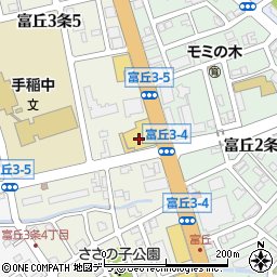 札幌トヨタ自動車手稲店周辺の地図