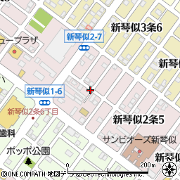 北海道札幌市北区新琴似２条6丁目周辺の地図