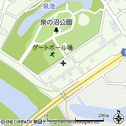 北海道江別市東光町39-16周辺の地図