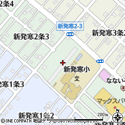北海道札幌市手稲区新発寒２条周辺の地図