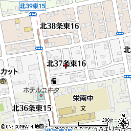 北海道札幌市東区北３７条東16丁目周辺の地図