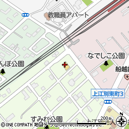 セイコーマート上江別東町店周辺の地図
