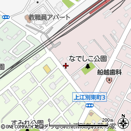 クローバー薬局　上江別店周辺の地図