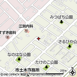 北海道江別市元江別本町35-9周辺の地図