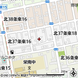 北海道札幌市東区北３７条東17丁目周辺の地図