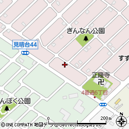 北海道江別市見晴台40-4周辺の地図