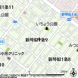 北海道札幌市北区新琴似１条9丁目周辺の地図