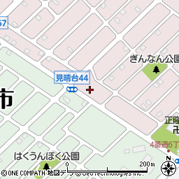 北海道江別市見晴台44-9周辺の地図