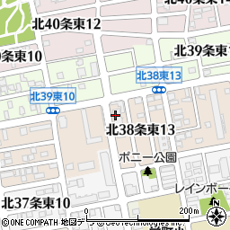 有限会社北海道アルミ塗装周辺の地図