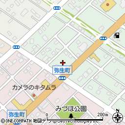 北海道江別市一番町24周辺の地図