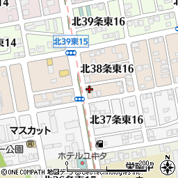 札幌北三十八条郵便局周辺の地図