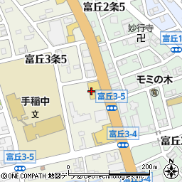 札幌トヨペット手稲店周辺の地図