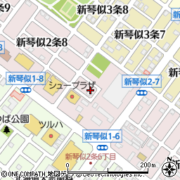 北海道札幌市北区新琴似２条周辺の地図