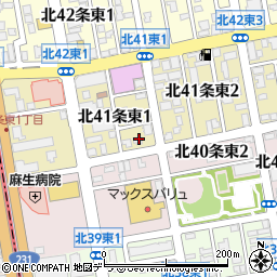 北海道札幌市東区北４１条東1丁目3周辺の地図