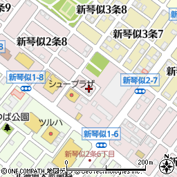 北海道札幌市北区新琴似２条周辺の地図