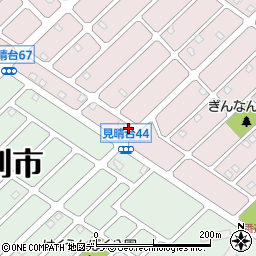 北海道江別市見晴台66-6周辺の地図