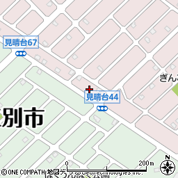 北海道江別市見晴台66周辺の地図