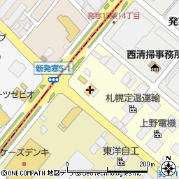 スシロー札幌発寒店周辺の地図