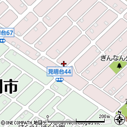 北海道江別市見晴台61-27周辺の地図