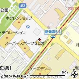 北海道日産Ｕ－ｃａｒ発寒店周辺の地図