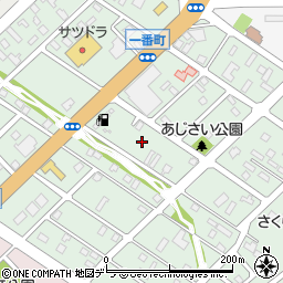 北海道江別市一番町14周辺の地図