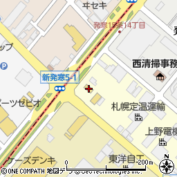 ファミリーマート札幌発寒１４条店周辺の地図