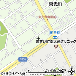 北海道江別市東光町100-24周辺の地図
