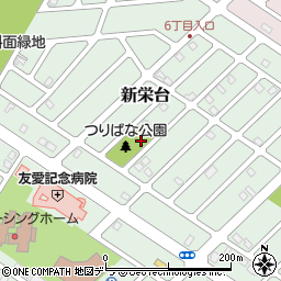 北海道江別市新栄台周辺の地図