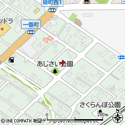 北海道江別市一番町11周辺の地図