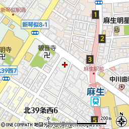 ツルハドラッグ麻生店周辺の地図