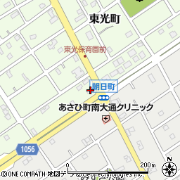 北海道江別市東光町100-1周辺の地図