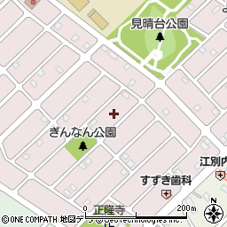 北海道江別市見晴台48周辺の地図